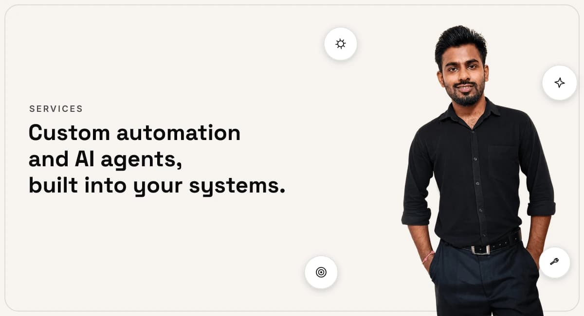 Indish Marketer: custom automation and AI agents, built into your systems