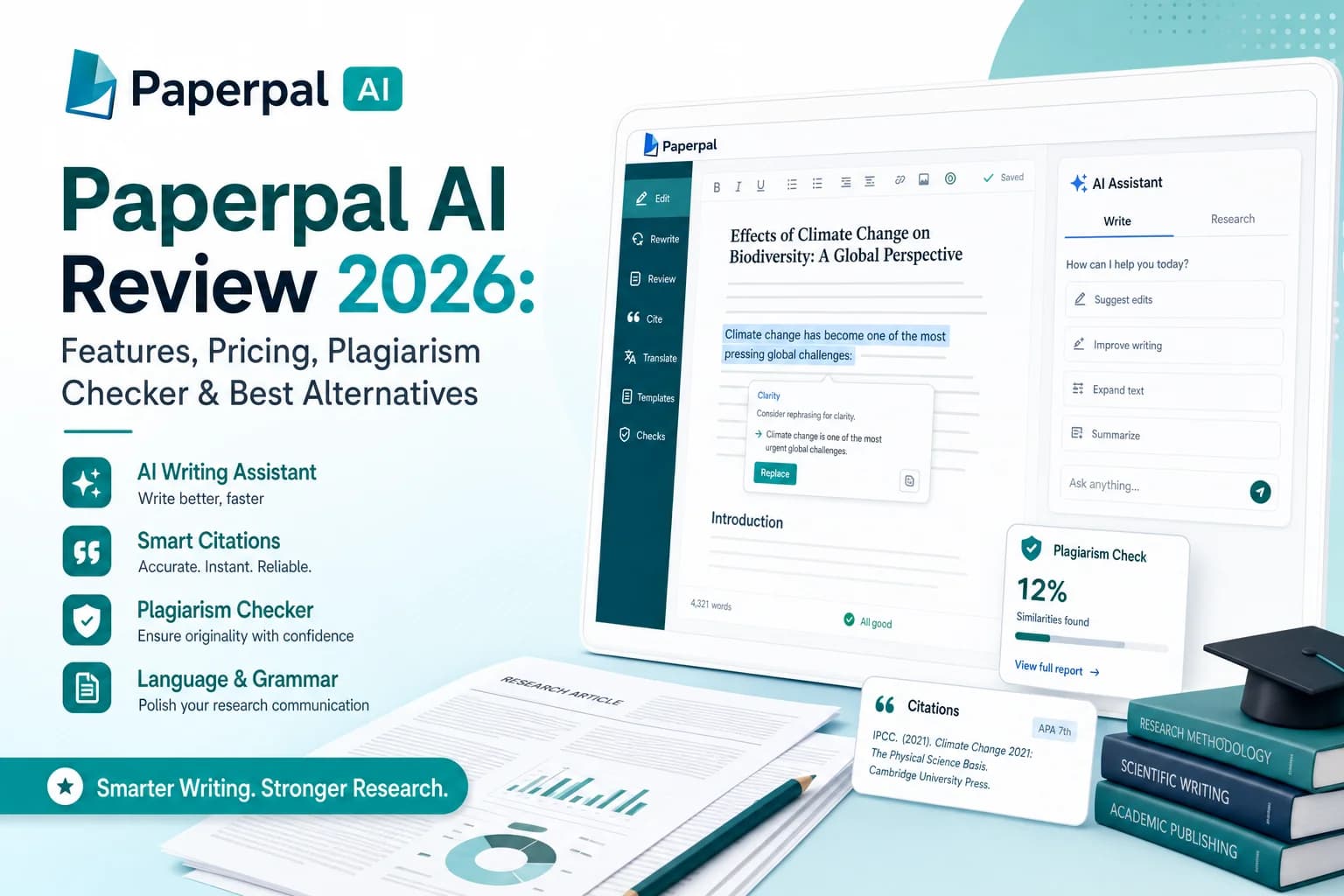 Paperpal AI Review (2026): Features, Pricing, Plagiarism Checker, and Best Alternatives Compared