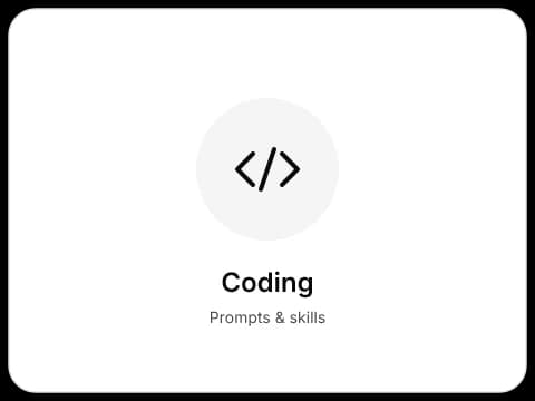 Icon representing the Coding category