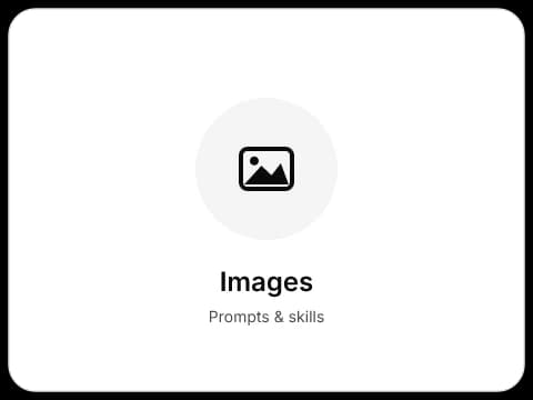 Icon representing the Images category