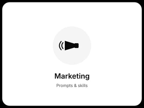 Icon representing the Marketing category