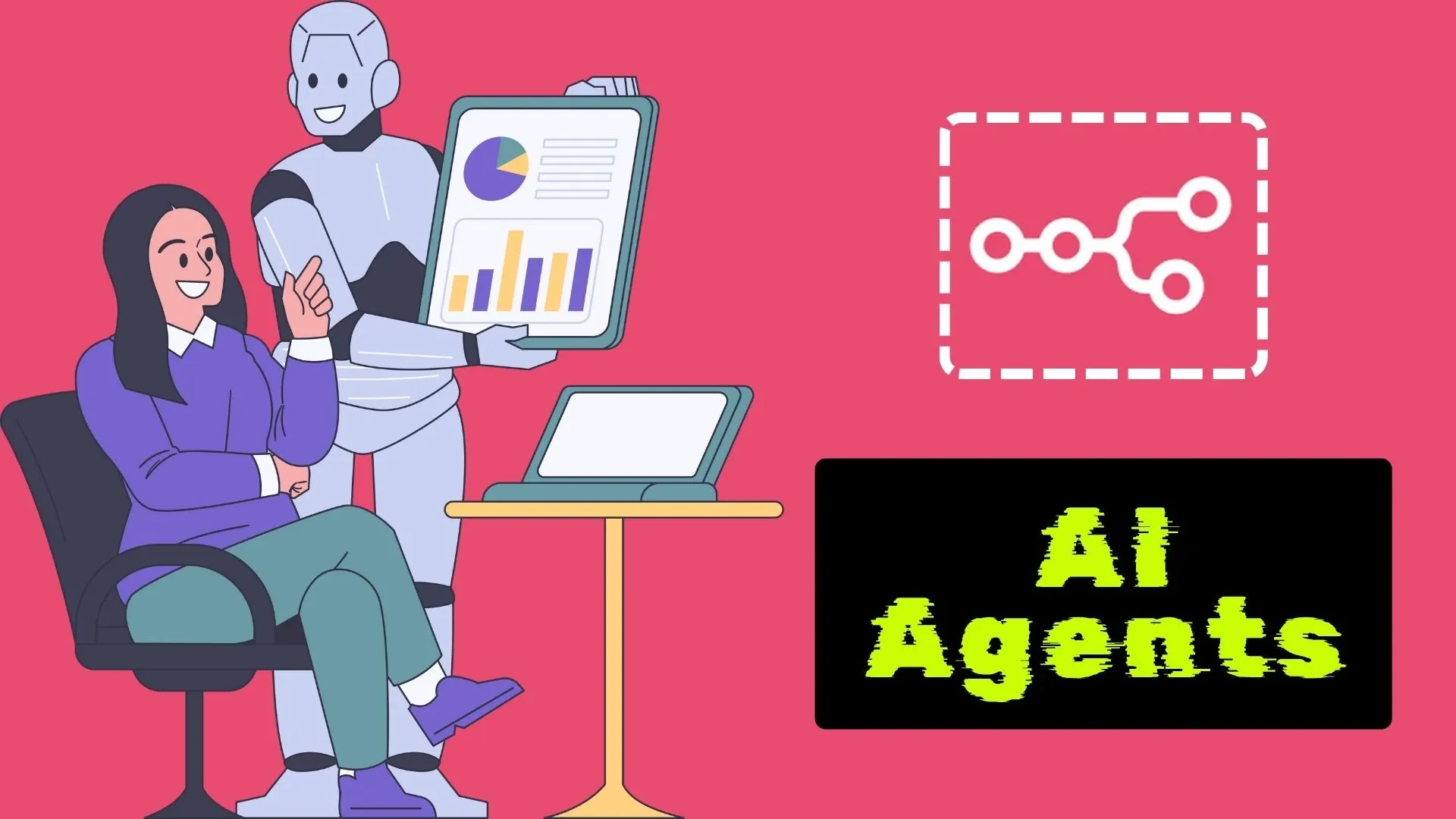 AI agent assisting a person with data automation charts using N8n