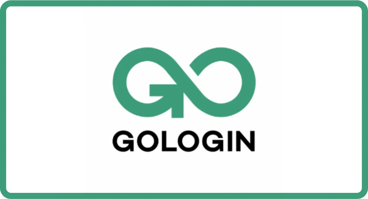 GoLogin green infinity logo