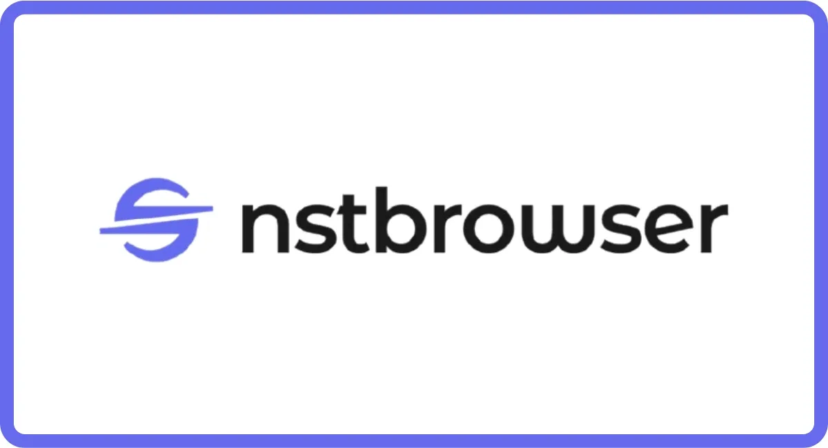 Nstbrowser logo in blue theme