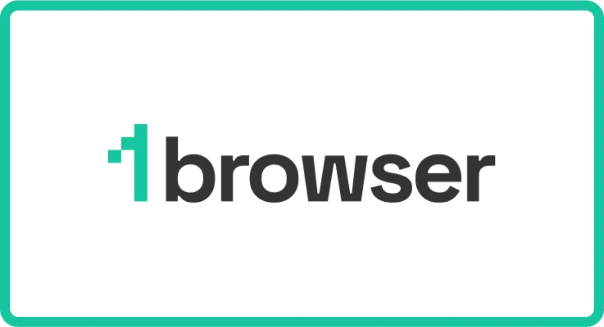 1Browser teal and gray logo