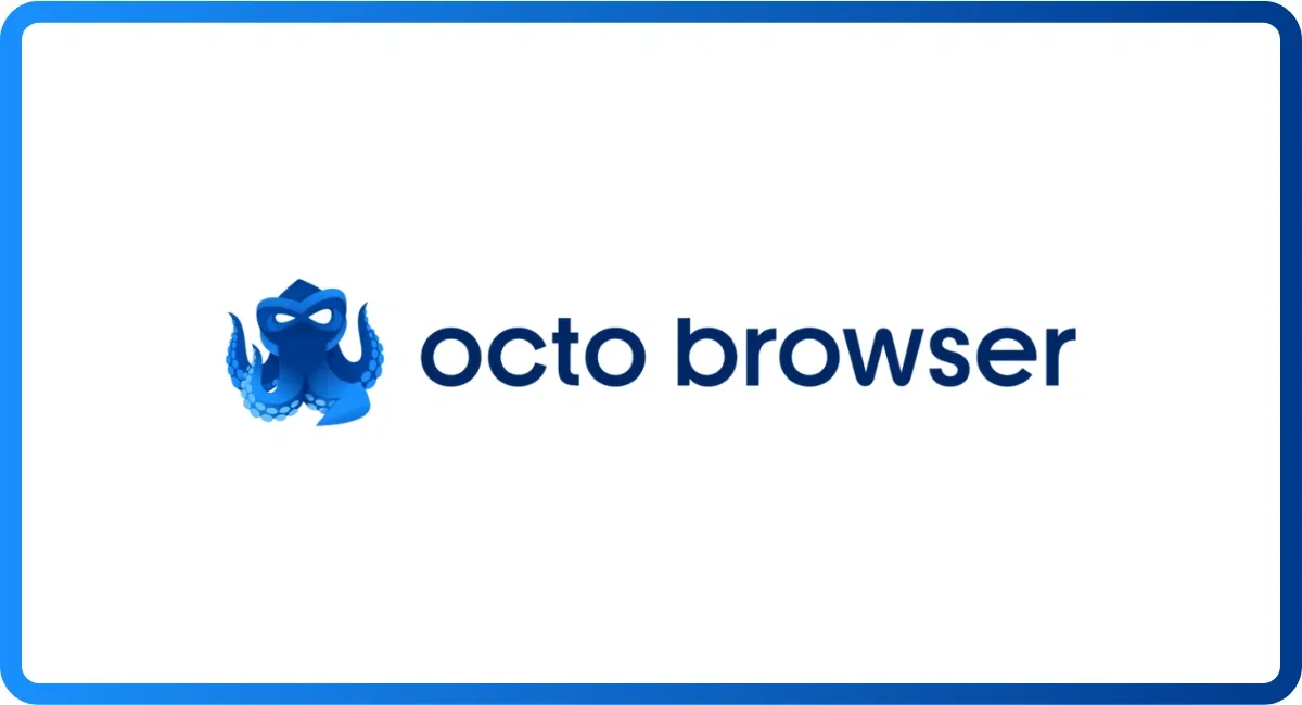 Octo Browser logo with octopus icon