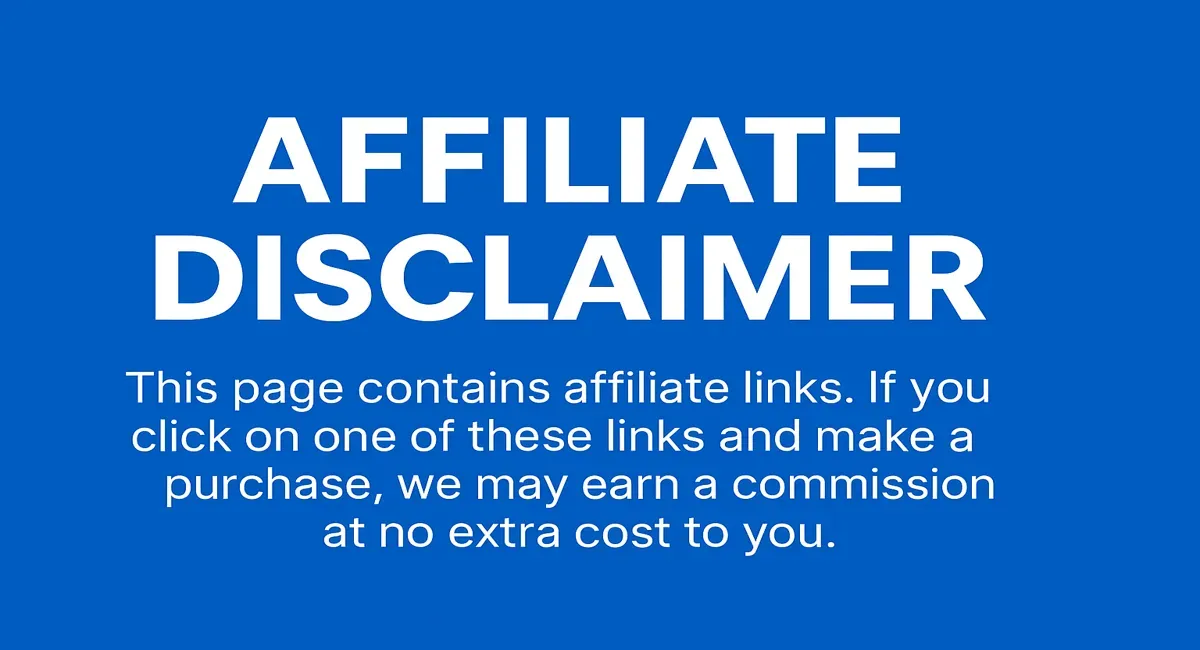 Affiliate disclaimer banner