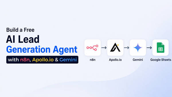 How to Build a Free AI Lead Generation Agent With n8n, Apollo.io, and Gemini